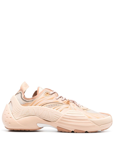 Lanvin Flash-x Low-top Sneakers In Brown
