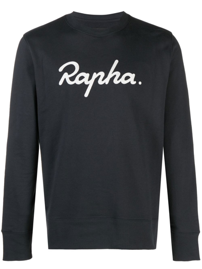 Rapha Cotton Logo Sweatshirt In Black