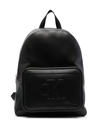 CALVIN KLEIN JEANS EST.1978 LOGO-EMBOSSED LEATHER BACKPACK