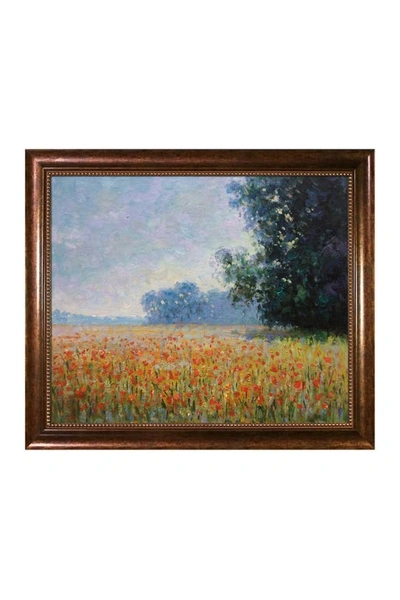Overstock Art Oat Fields By Claude Monet Framed Hand Painted Oil Reproduction In Multi