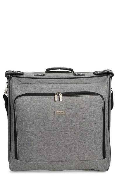 Geoffrey Beene Rolling Garment Bag In Gray