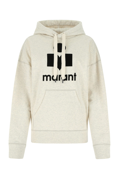 Isabel Marant Étoile Isabel Marant Etoile Melange Ivory Cotton Blend Mansel Sweatshirt In Beige O Tan