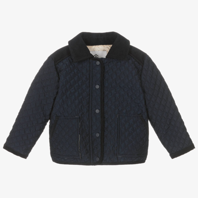 Beatrice & George Navy Blue Quilted Jacket