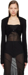 Jacquemus Black Le Papier 'le Haut Goccia' Blouse In 990 Black