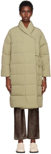 PALOMA WOOL KHAKI ETHEREA DOWN COAT