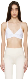 Alo Yoga White Splendor Sport Bra In White