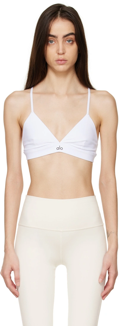 Alo Yoga White Splendor Sport Bra