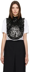 Shushu-tong Black Ruffled Pintuck Bib Camisole In Ba100 Black