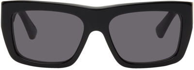 Bottega Veneta Black Angle Sunglasses In 001 Shiny Black