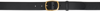 The Row Black Oval Belt In Black/ Gold