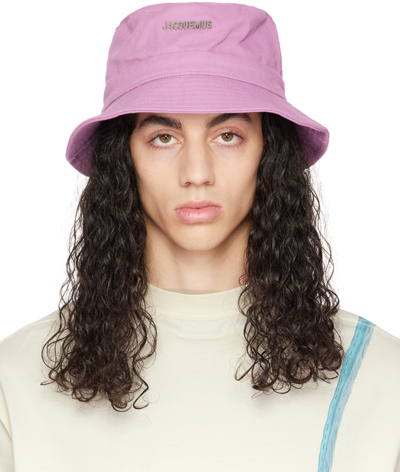 Jacquemus Le Bob Gadjo Bucket Hat In Purple