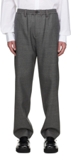 MARNI GRAY TEXTURED TROUSERS