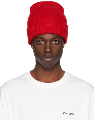 Noah Red Recycled Beanie In Plm Plum