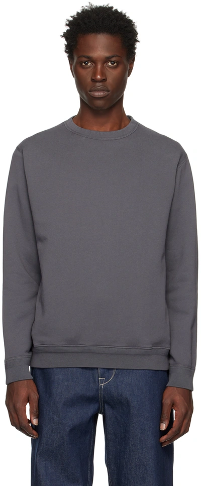 Lady White Co. Gray '44 Sweatshirt In Purple Slate