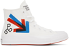 CONVERSE WHITE PATTA & EXPERIMENTAL JETSET EDITION CHUCK 70 SNEAKERS