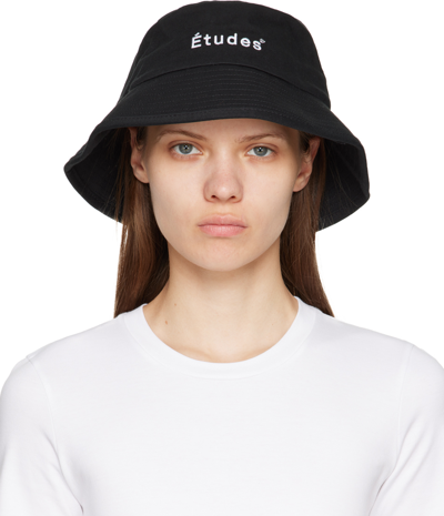 Etudes Studio Black Training Bucket Hat