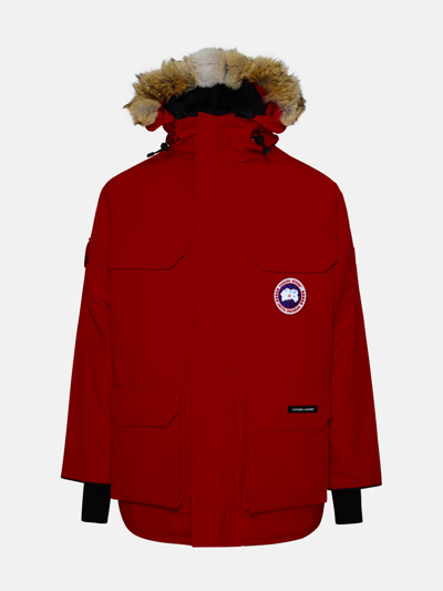 Canada Goose Red Nylon Expedition Parka
