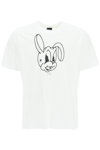 Ps By Paul Smith Rabbit-print Short-sleeve T-shirt In White