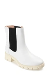 Journee Collection Tru Comfort Tatiana Lug Sole Chelsea Boot In White