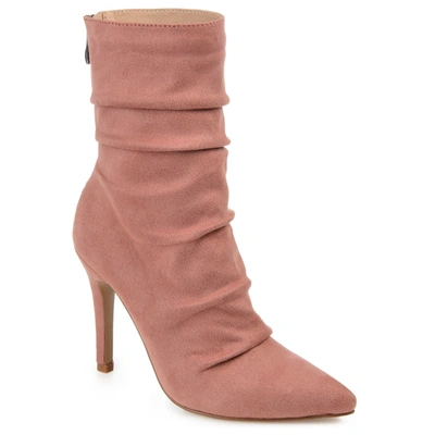 Journee Collection Collection Women's Wide Width Markie Bootie In Pink