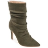 Journee Collection Collection Women's Wide Width Markie Bootie In Green