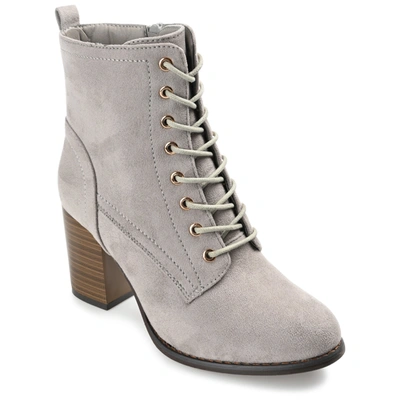Journee Collection Collection Women's Wide Width Baylor Bootie In Grey