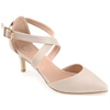 Journee Collection Journee Riva Crossover Pump In Beige
