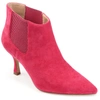 Journee Collection Elitta Vegan Leather Chelsea Bootie In Pink