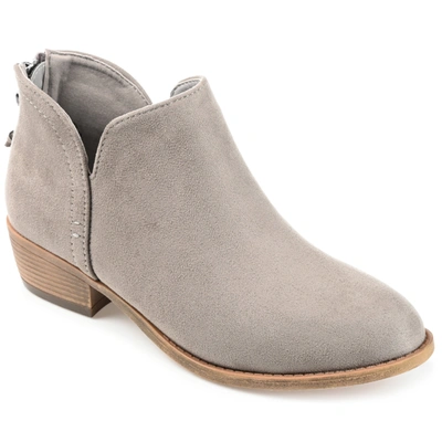 Journee Collection Collection Women's Wide Width Livvy Bootie In Grey