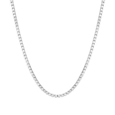 Aurate New York Dazzling Diamond Tennis Necklace In Yellow