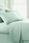 Southshore Fine Linens Southshore Essentials Double Brushed 100 Gsm Sheet Set In Hint Of Green