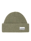 Ganni One Size In Green