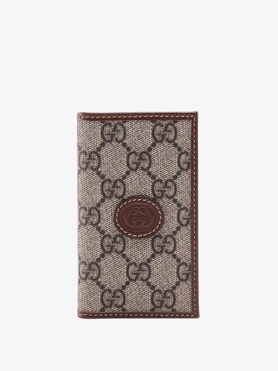 Gucci Card Holder In Brown