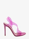 Gianvito Rossi 105mm Metropolis Plexi Slingback Sandals In Pink