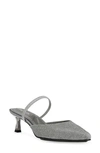 Anne Klein Iella Convertible Strap Slingback In Pewter