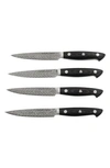 Zwilling Kramer Euroline Damascus Collection 4-piece Steak Knives Set In Stainless Steel
