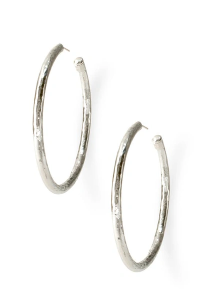Ippolita 925 Skinny Bastille Hoop Earrings In Silver