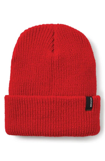 Brixton Heist Beanie In Red