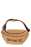 Childhome Babies' On The Go Water Repellent Belt Bag In Teddy Brown