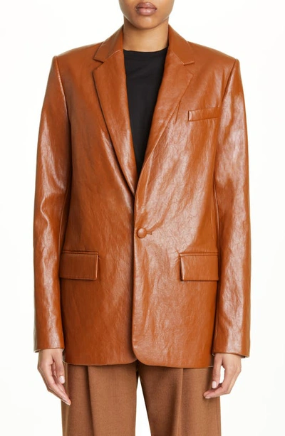 A.l.c Dakota Faux Leather Jacket In Cognac