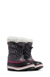 Sorel Kids' Yoot Pac Waterproof Snow Boot In Pulse/ Black