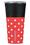 Corkcicle 16-ounce Insulated Tumbler In Minnie- Polka Dot Red
