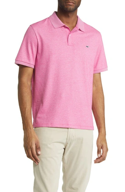 Vineyard Vines Elevated Sankaty Polo Shirt In Strawberry Moon