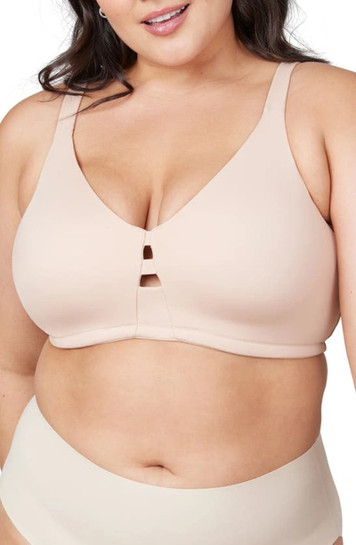 Spanx Low Profile Wireless Minimizer Bra In Champagne