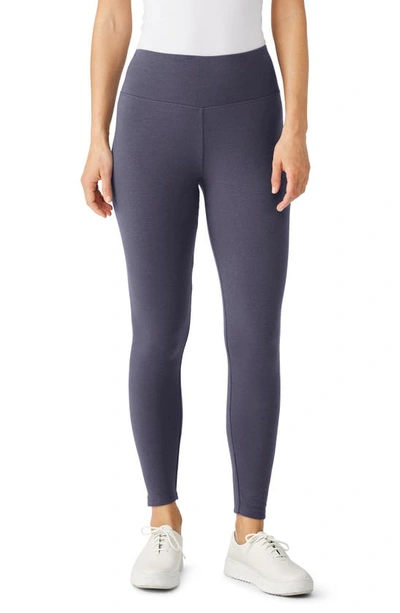 Eileen Fisher High Waist Ankle Leggings In Twilight