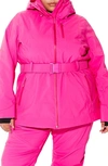 Halfdays Aston Belted Ski Jacket In Alpenglow