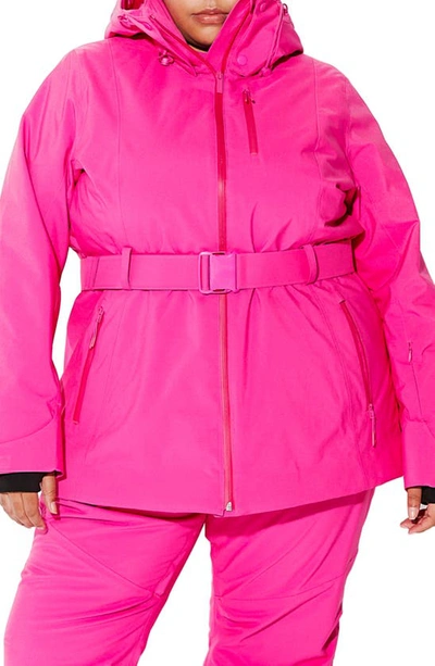 Halfdays Aston Belted Ski Jacket In Alpenglow