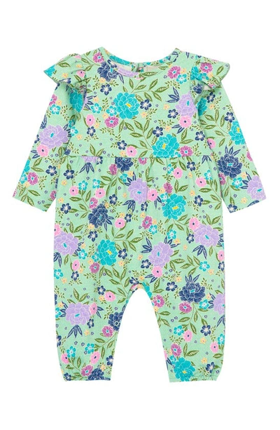 Peek Aren't You Curious Babies' Floral Cotton Romper In Print