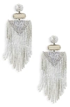 DEEPA GURNANI BEADED TASSEL EARRINGS