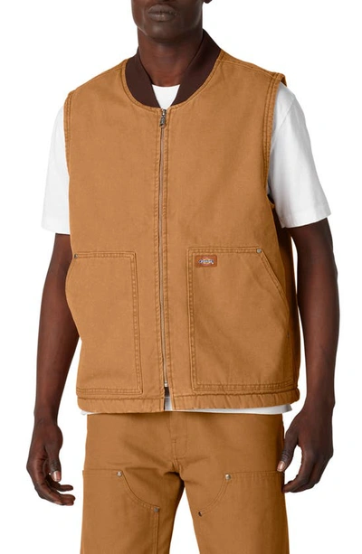 Dickies Duck Vest In Black